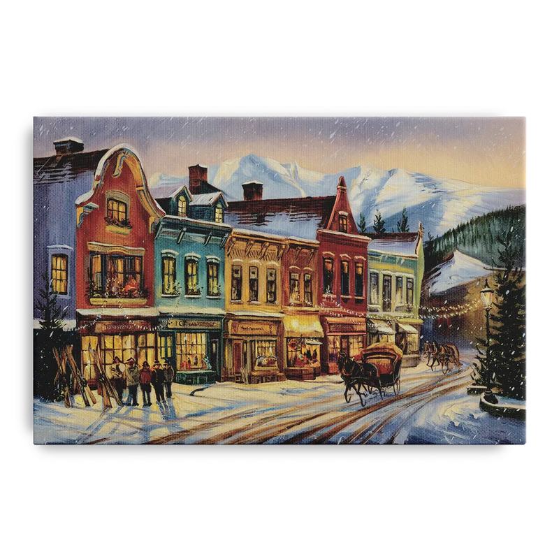 Breckenridge Historic Downtown Front - Canvas Wall Art