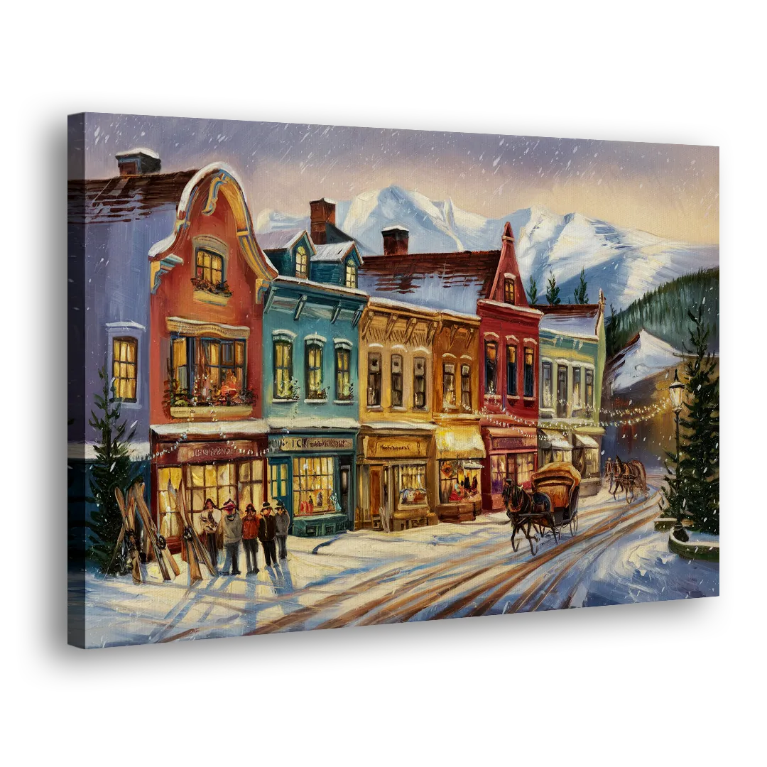 Breckenridge Historic Downtown Side - Canvas Wall Art