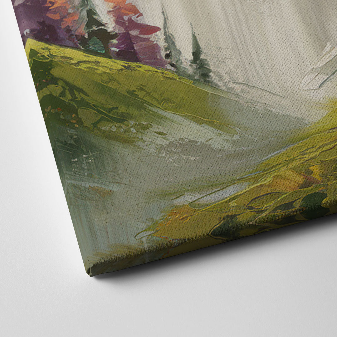 Breckenridge Mountain Sunrise Canvas Close Up