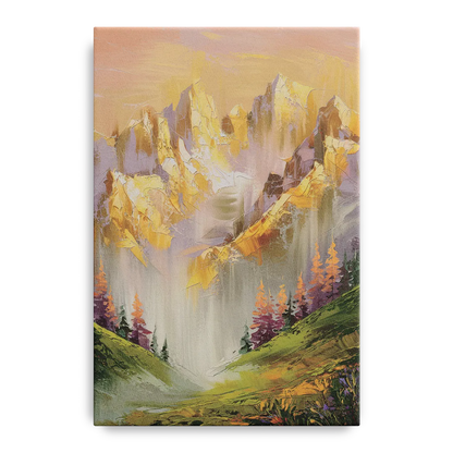 Breckenridge Mountain Sunrise Front - Canvas Wall Art