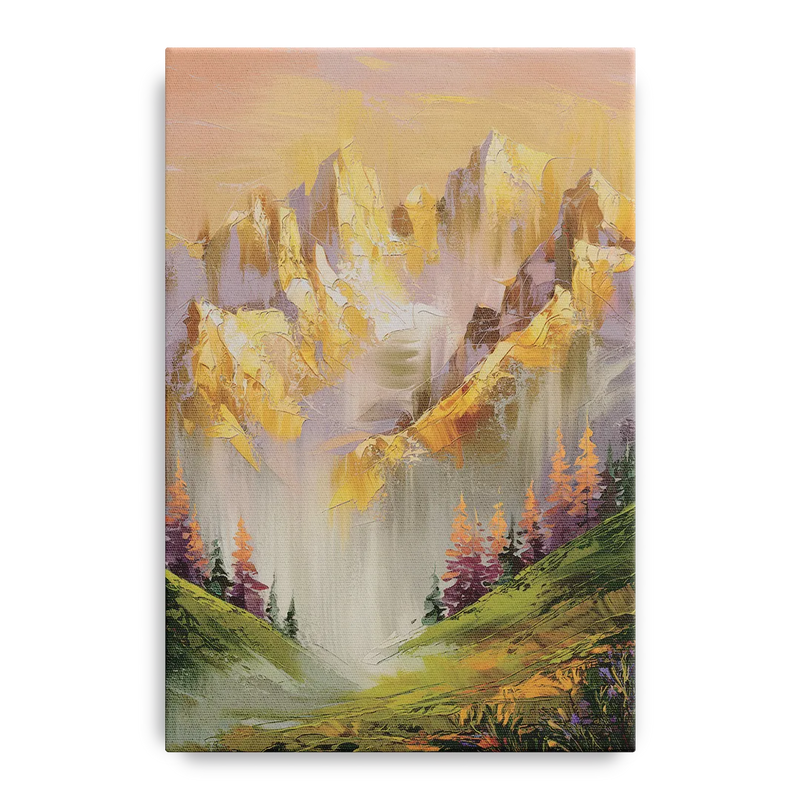 Breckenridge Mountain Sunrise Front - Canvas Wall Art