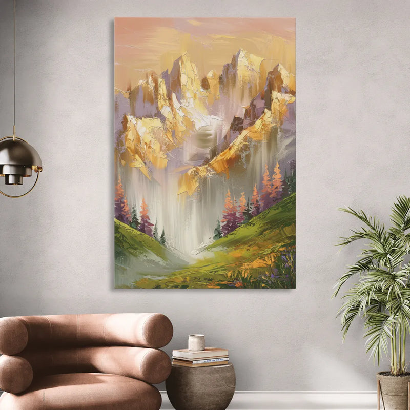 Breckenridge Mountain Sunrise Living Room - Canvas Wall Art