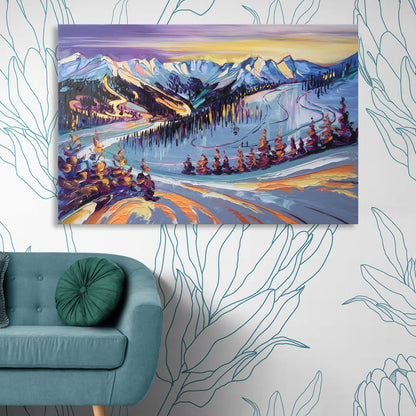 Breckenridge Scenic Trails Sitting Room - Canvas Wall Art