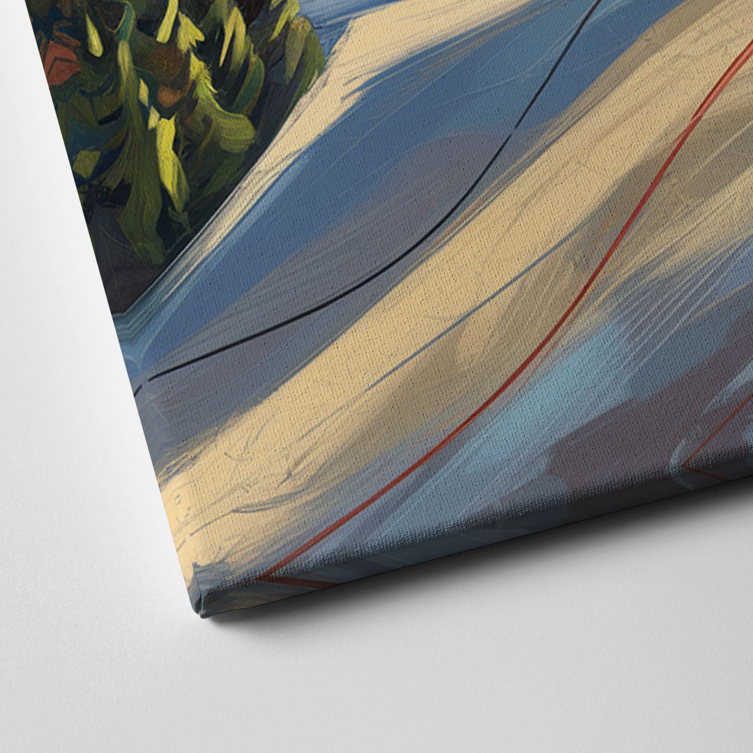 Breckenridge Ski Resort Panorama Canvas Close Up