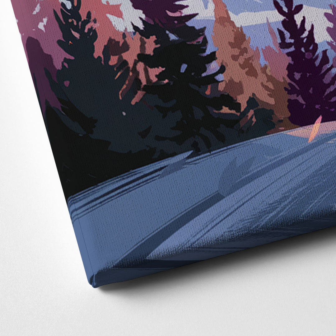 Breckenridge Snowy Peaks Canvas Close Up