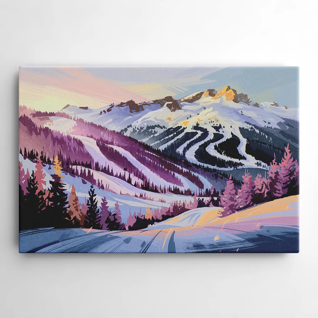 Breckenridge Snowy Peaks - Canvas Wall Art