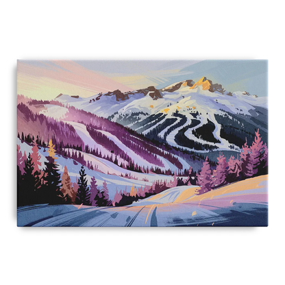Breckenridge Snowy Peaks Front - Canvas Wall Art