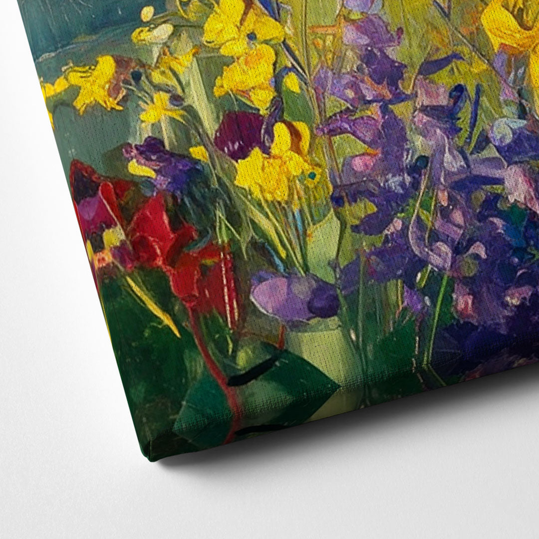 Breckenridge Summer Wildflowers Canvas Close Up
