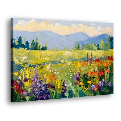 Breckenridge Summer Wildflowers Side - Canvas Wall Art