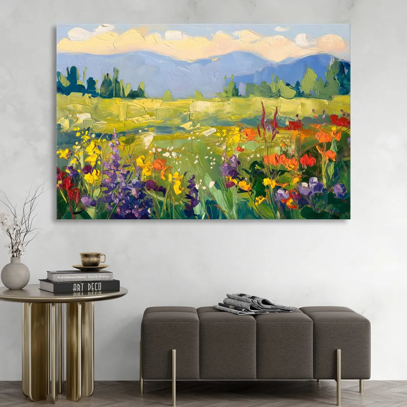 Breckenridge Summer Wildflowers Sitting Room - Canvas Wall Art