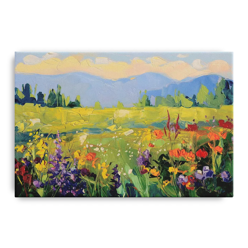 Breckenridge Summer Wildflowers Front - Canvas Wall Art
