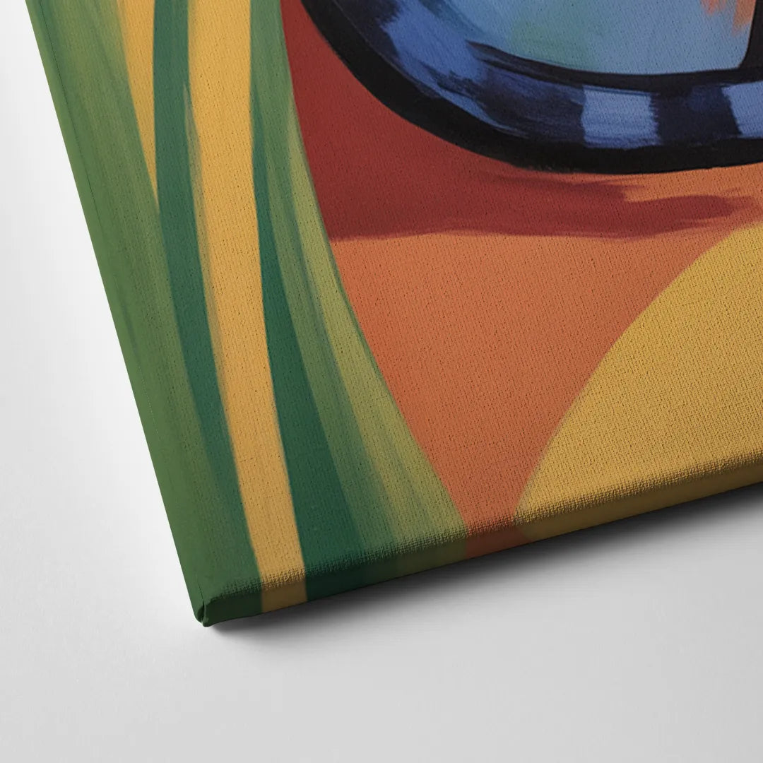 Breezy Cat Garden Canvas Close Up