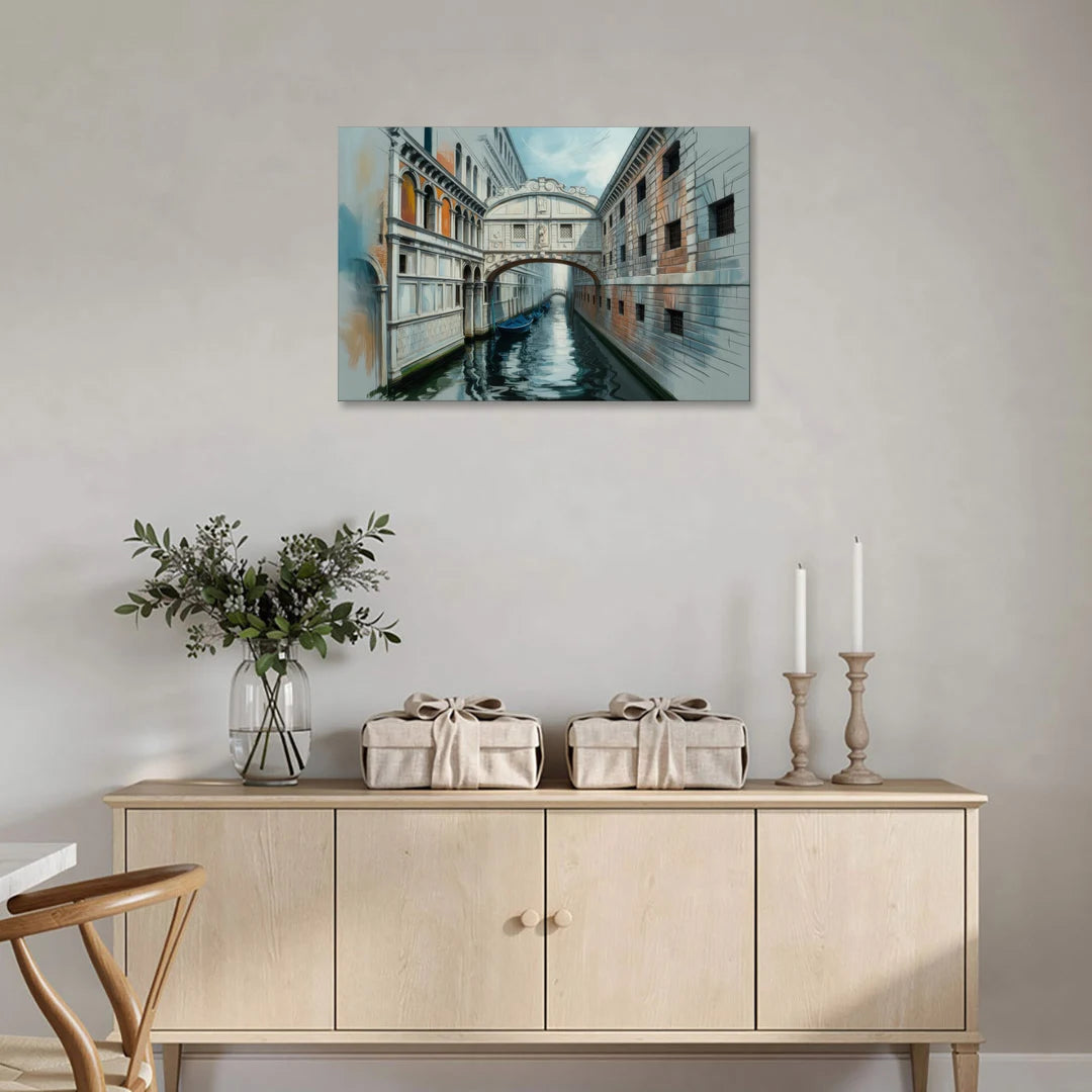 Bridge of Sighs Whisper - Canvas Wall Art - Coffee Table - 36x24