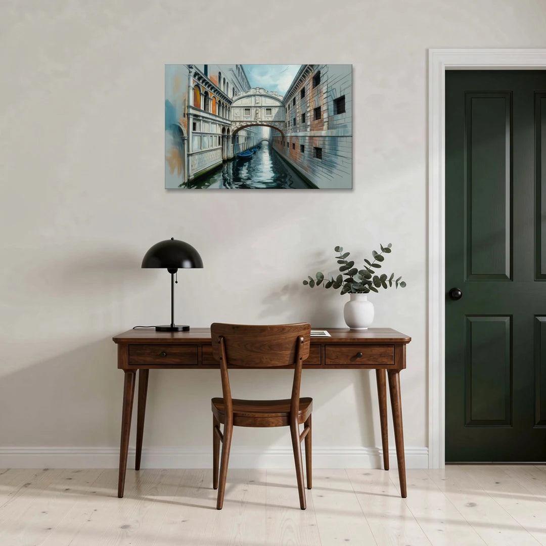 Bridge of Sighs Whisper - Canvas Wall Art - Office - 36x24