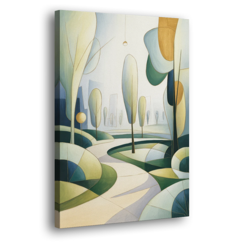 Brussels Park Tranquility - Canvas Wall Art - Side