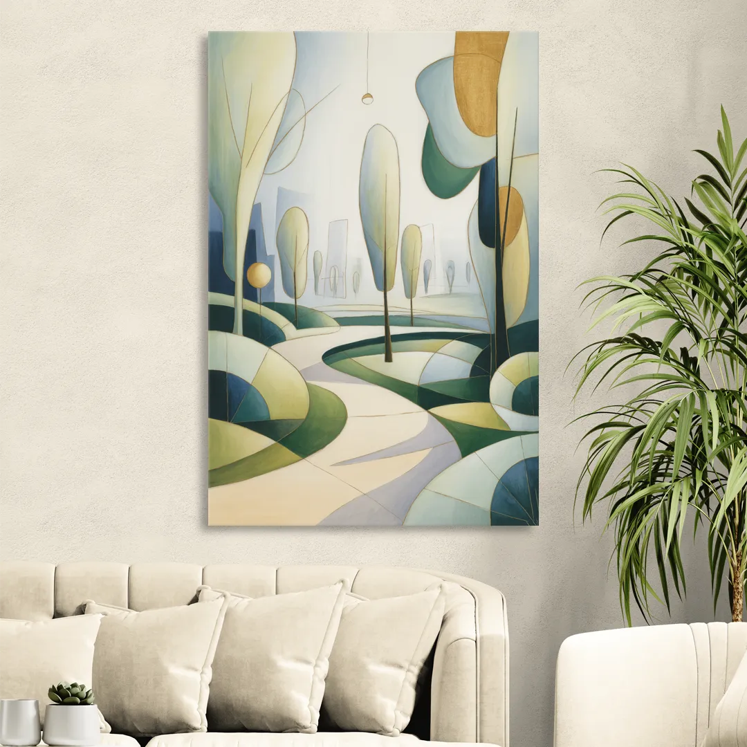 Brussels Park Tranquility Sitting Room - Canvas Wall Art