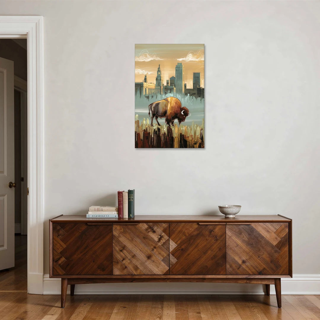 Buffalo All America City - Canvas Wall Art - Coffee Table - 24x36
