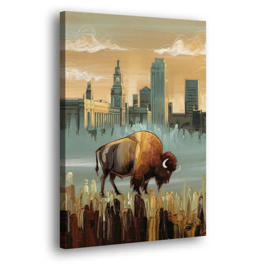 Buffalo All America City Side - Canvas Wall Art