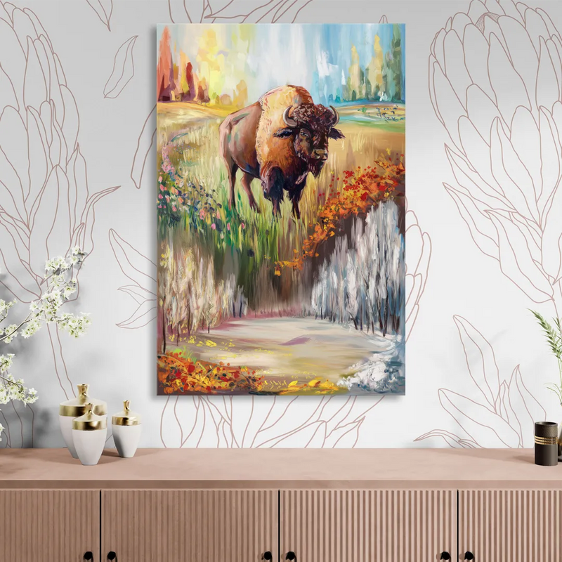 Buffalo All Seasons Beauty Sitting Room - Canvas Wall Art