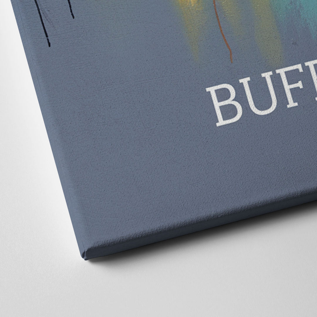 Buffalo Architectural Charm Canvas Close Up
