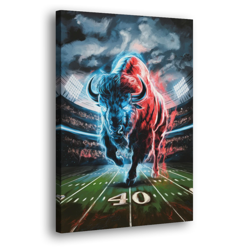 Buffalo Bills Football Pride - Canvas Wall Art - Side