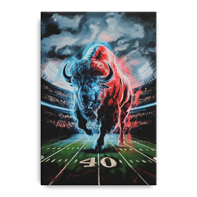 Buffalo Bills Football Pride Front - Canvas Wall Art