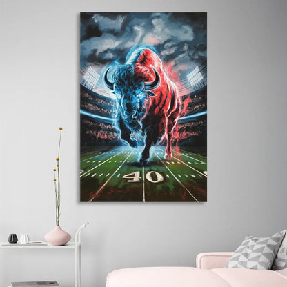 Buffalo Bills Football Pride Sitting Room - Canvas Wall Art
