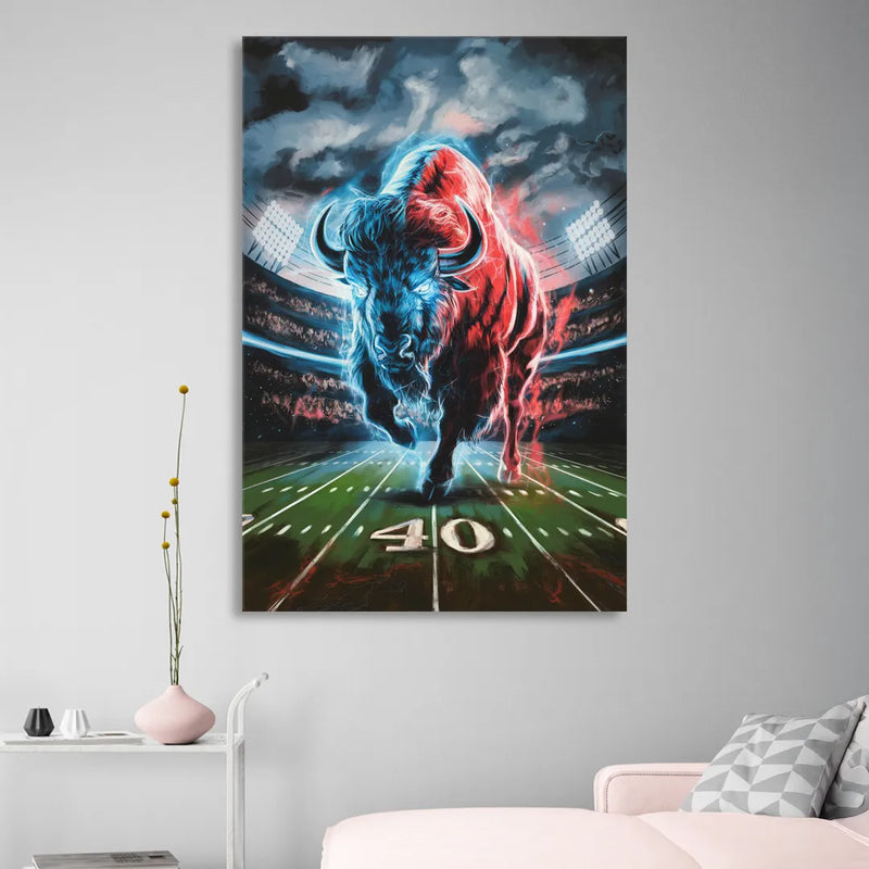Buffalo Bills Football Pride Sitting Room - Canvas Wall Art