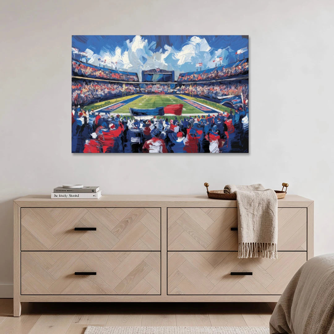 Buffalo Bills Stadium Energy - Canvas Wall Art - Coffee Table - 48x32