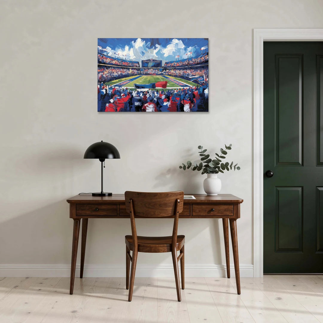 Buffalo Bills Stadium Energy - Canvas Wall Art - Office - 36x24