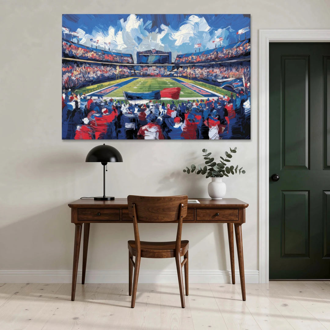 Buffalo Bills Stadium Energy - Canvas Wall Art - Office - 60x40