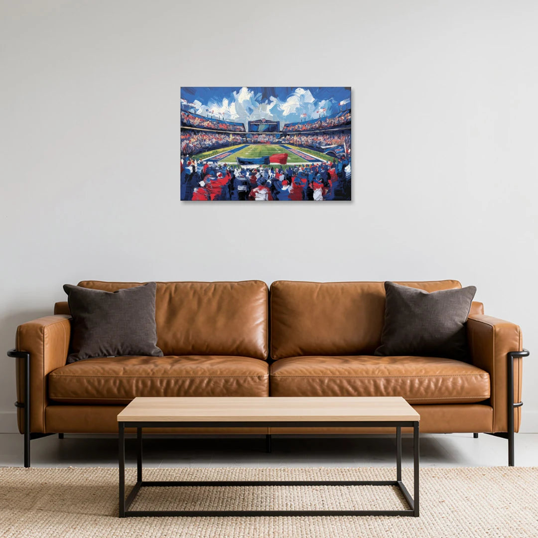 Buffalo Bills Stadium Energy - Canvas Wall Art - Sofa - 30x20