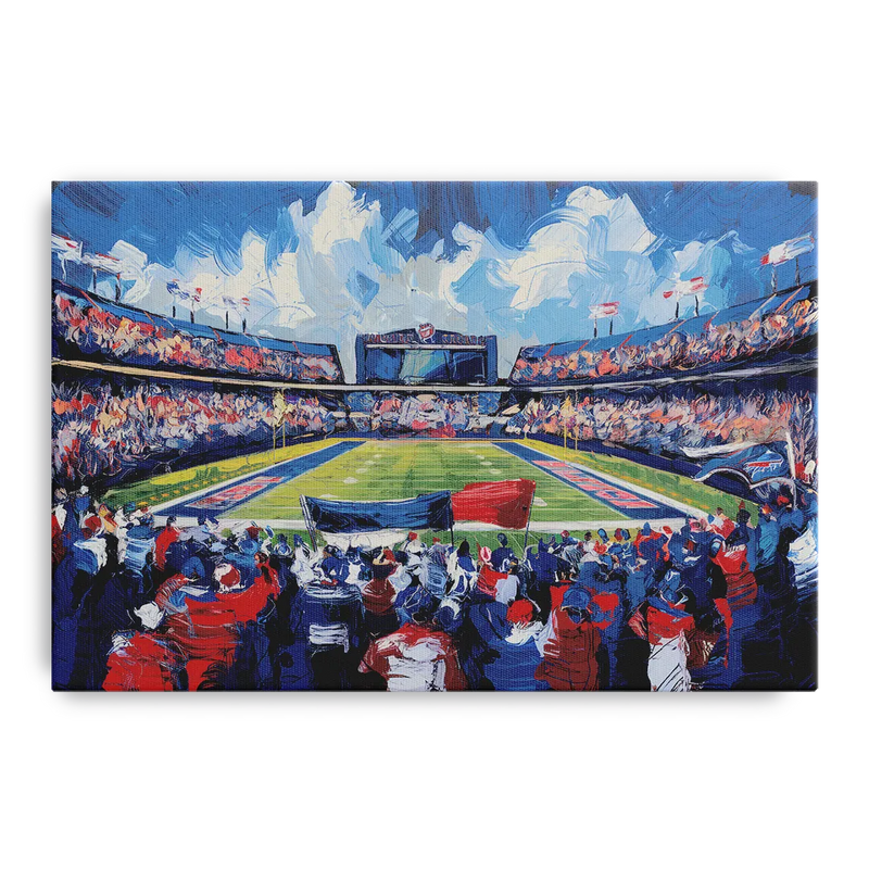 Buffalo Bills Stadium Energy Front - Canvas Wall Art