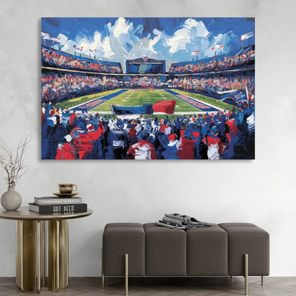 Buffalo Bills Stadium Energy Living Room - Canvas Wall Art