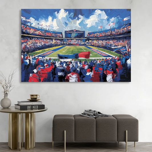 Buffalo Bills Stadium Energy Living Room - Canvas Wall Art