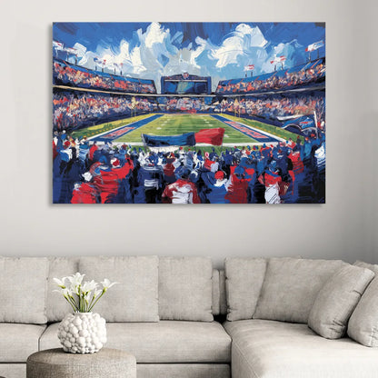 Buffalo Bills Stadium Energy Sitting Room - Canvas Wall Art
