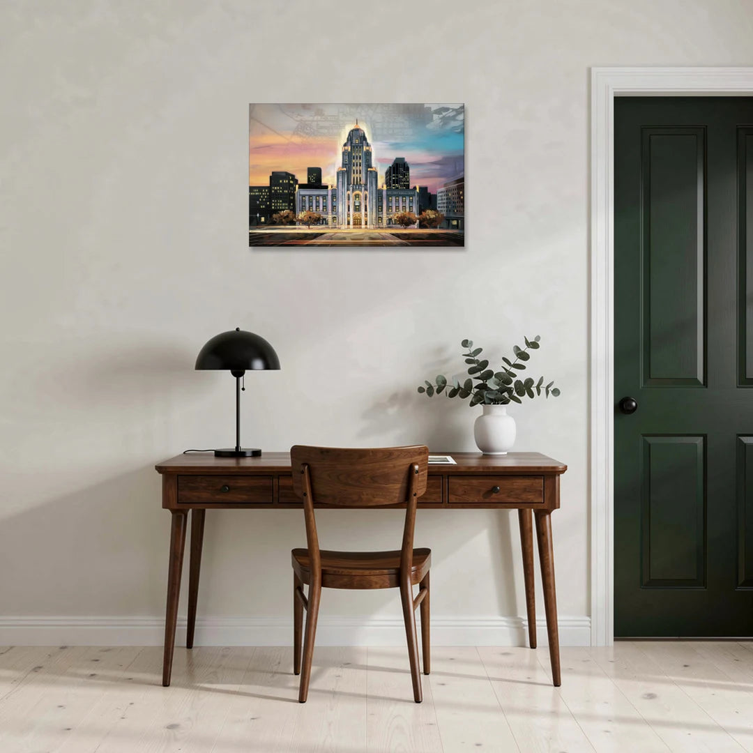 Buffalo City Hall Iconic View - Canvas Wall Art - Office - 30x20