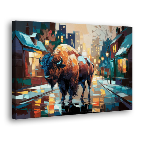 Buffalo Elmwood Village Vibes - Canvas Wall Art - Side