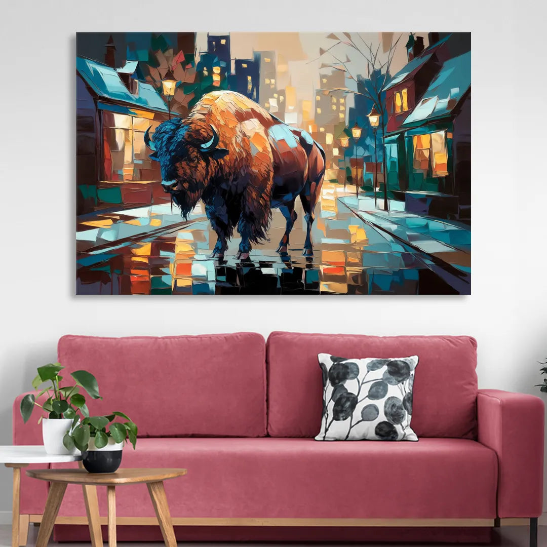 Buffalo Elmwood Village Vibes Sitting Room - Canvas Wall Art