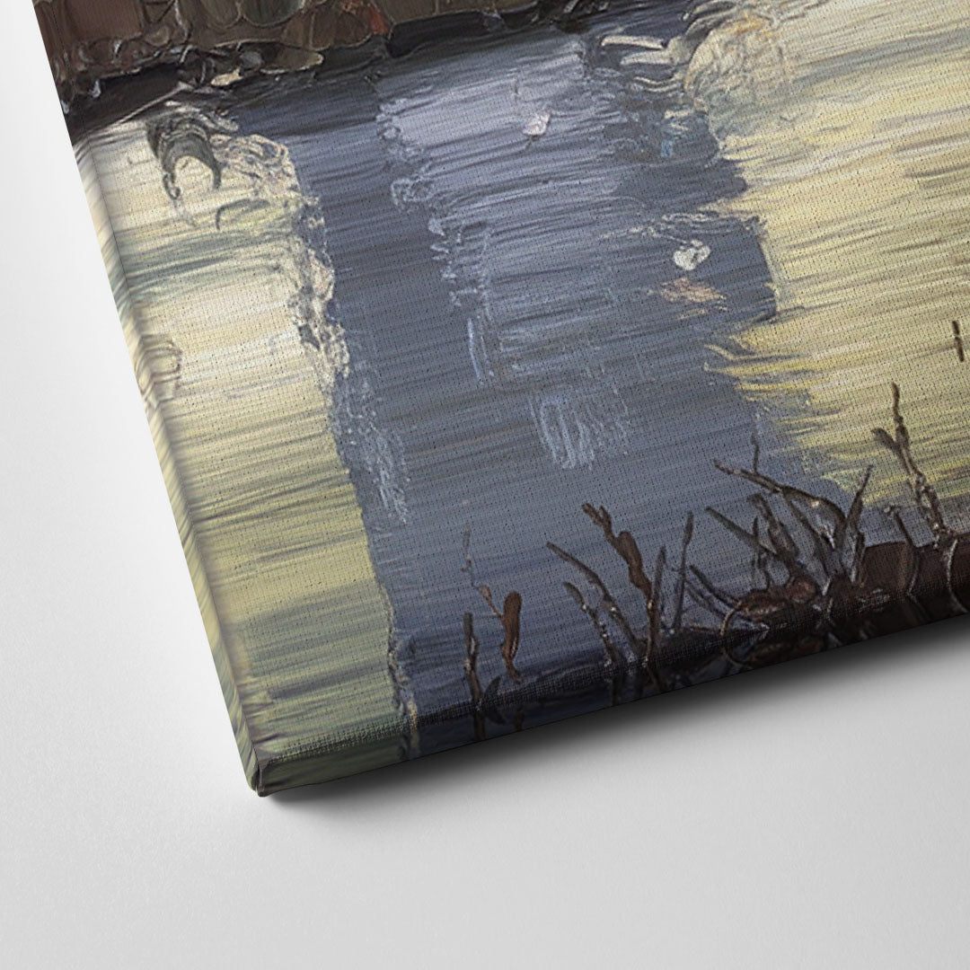 Buffalo Grain Silos at Dusk Canvas Close Up