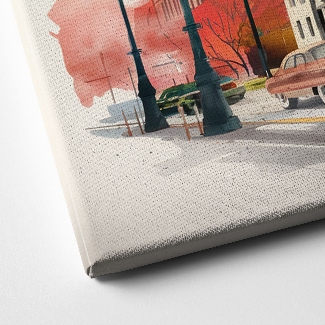 Buffalo Historic Downtown Canvas Close Up