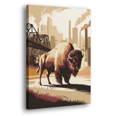 Buffalo Industrial Heritage - Canvas Wall Art - Side