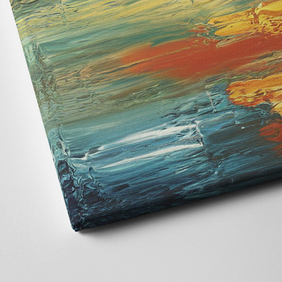 Buffalo Lake Erie Horizon Canvas Close Up