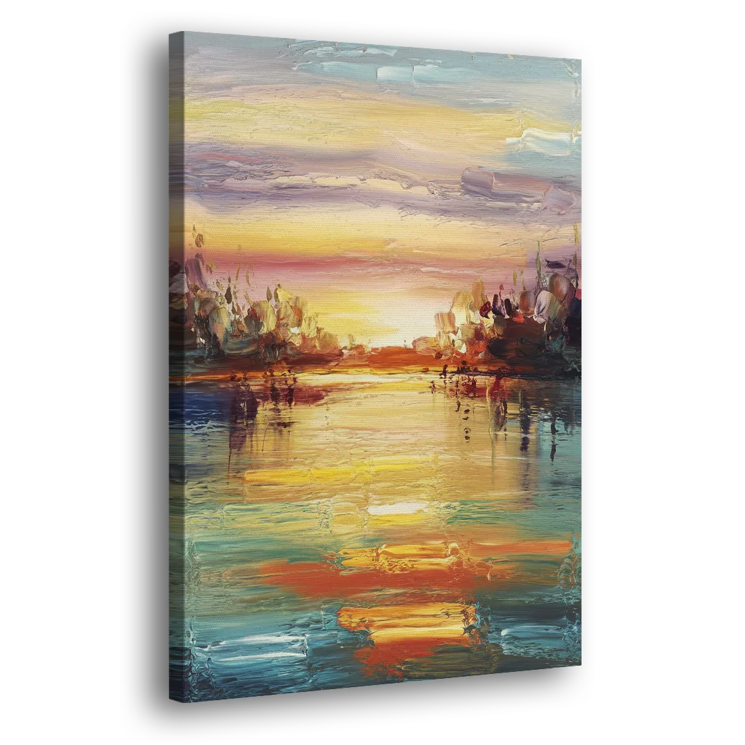 Buffalo Lake Erie Horizon Side - Canvas Wall Art