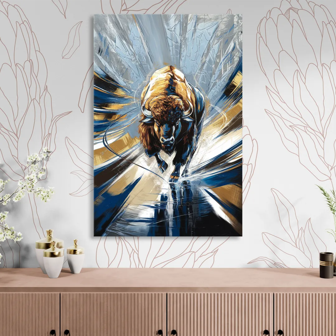 Buffalo Sabres Team Spirit Sitting Room - Canvas Wall Art