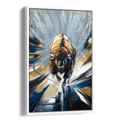 Buffalo Sabres Team Spirit Side - White Canvas Wall Art