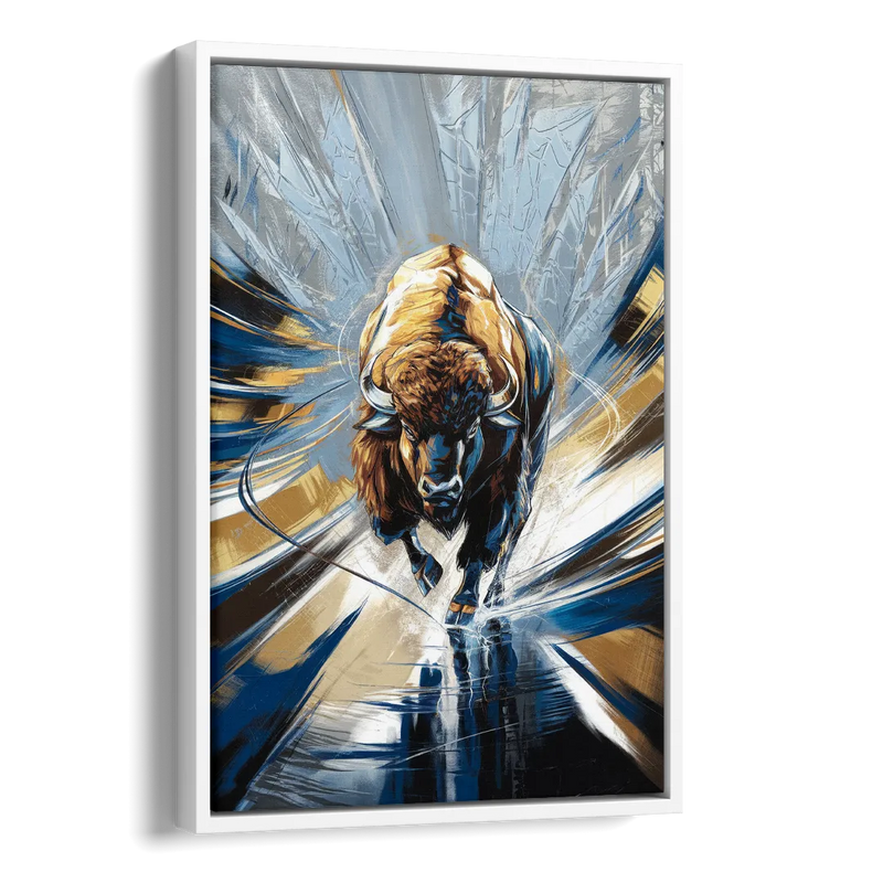 Buffalo Sabres Team Spirit Side - White Canvas Wall Art