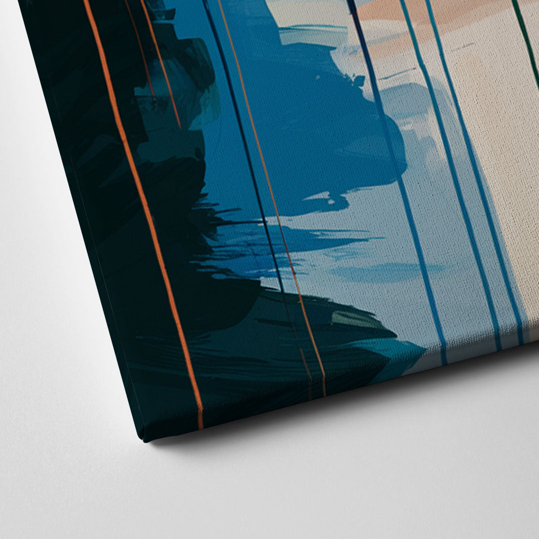Buffalo Skyline Panorama Canvas Close Up