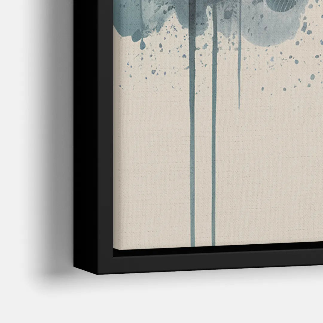Buffalo Skyline in Autumn - Close-Up Black Frame Canvas