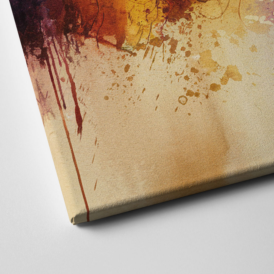 Buffalo Skyline with Fireworks Canvas Close Up